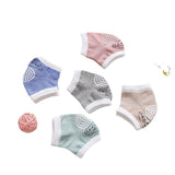 3 pairs of cotton children's knee pads, autumn glue dispensing, anti slip baby knee pads, mesh breathable exercise, baby crawlin - V.I.P Digital Presence