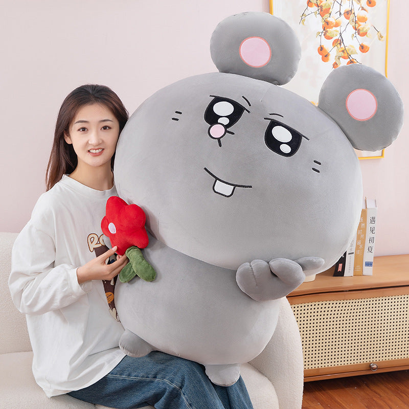 Meiji and Rat Backpack Doll Meiji Mouse Doll Plush Toy Large Cloth Doll Pillow - V.I.P Digital Presence