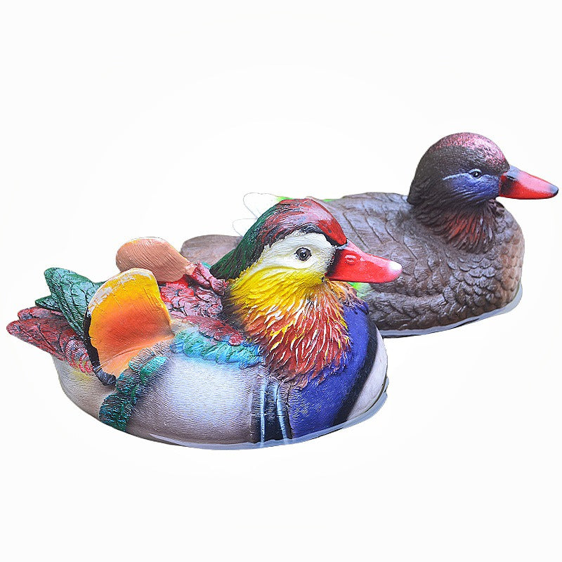 Floating Mandarin Duck Landscape Resin Decoration - V.I.P Digital Presence