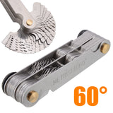 New 60 And 50 Degree Whitworth Metric Screw Thread Pitch Gauge Blade Gage For Measuring Tool - V.I.P Digital Presence