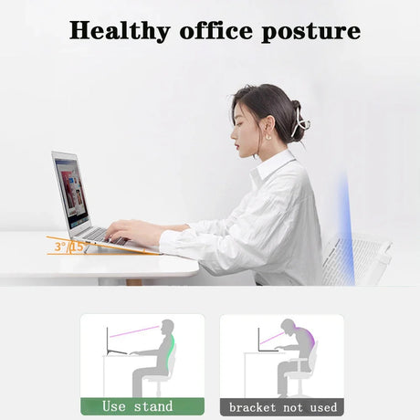 Mini Foldable Laptop Stand, Portable Computer Keyboard , Self-Adhesive Invisible Notebook Stand and Keyboard Lift for Desk - V.I.P Digital Presence