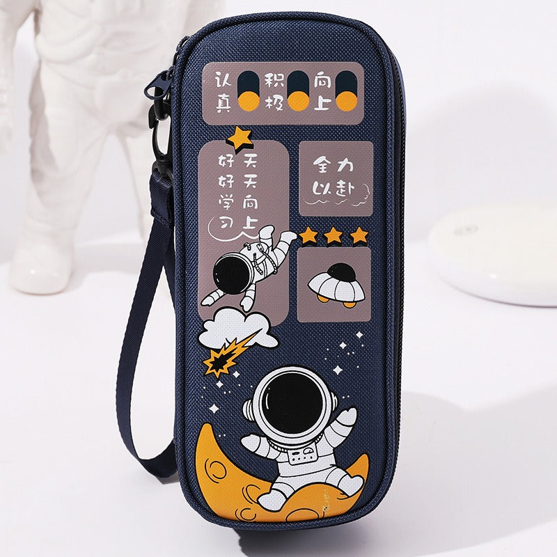 Pencil Case For Elementary School Students Pencil Case Large Capacity Children Simple Multifunctional Universe Star Stationery Box - V.I.P Digital Presence