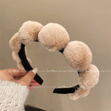 Retro plush hair hoop women's headband compression headband accessories - V.I.P Digital Presence