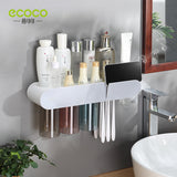 Toothbrush holder wall mounted home mouthwash cup electric non perforated dental tools, dental cylinder set holder - V.I.P Digital Presence