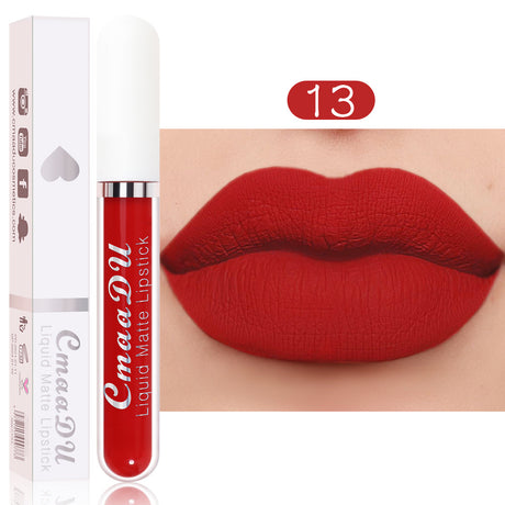 CmaaDu 18 Color Lipstick Matte Non-Stick Cup Waterproof Long Lasting Lip Gloss - V.I.P Digital Presence