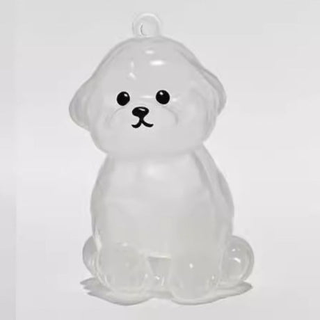 A transparent DIY pet hair memorial keychain box, a sweet keepsake for dog lovers. - V.I.P Digital Presence