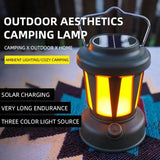 Outdoor solar rechargeable camping light, multifunctional LED strong light charging camping atmosphere tent light - V.I.P Digital Presence
