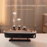 Simulated ship smoke ring aromatherapy machine desktop creative volcano spray jellyfish cruise fragrance humidifier - V.I.P Digital Presence