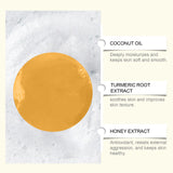 Oceaura Honey Turmeric Soap, Gentle Daily Cleansing Facial Pore Brightening Skin Cleansing Soap