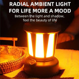 Outdoor solar rechargeable camping light, multifunctional LED strong light charging camping atmosphere tent light - V.I.P Digital Presence