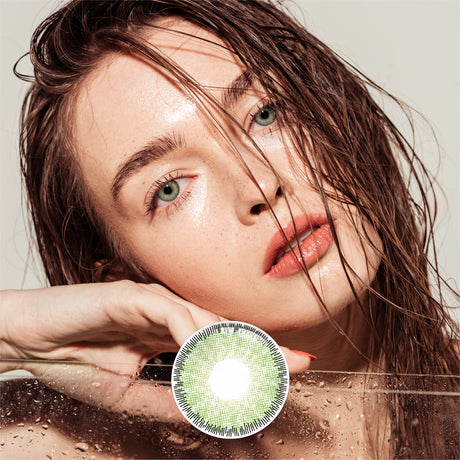 1Pair FDA Certificate Eyes Beautiful Pupil Colorful Girl Cosplay Contact Lenses  CLEAN GRAY - V.I.P Digital Presence