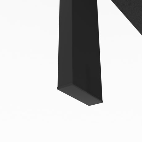 Rectangle Black Glass Coffee Table  Clear Coffee Table Modern Side Center Tables for Living Room Living Room Furniture - V.I.P Digital Presence