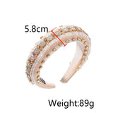 Retro Baroque colored glass drill sponge hair hoop - V.I.P Digital Presence