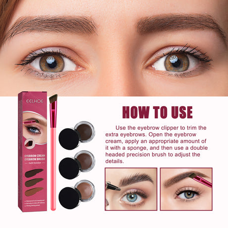 Multifunctional Eyebrow Brush Set, Filling Shaping Tinted Eyebrows Smooth Eye Brow Makeup Set - V.I.P Digital Presence