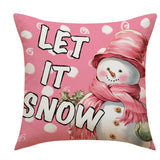 Christmas Pillow, Christmas Day Pillow Cover, Santa Claus Snowman Cushion, Backrest, Bedding Pillow Cover (excluding pillow core) - V.I.P Digital Presence