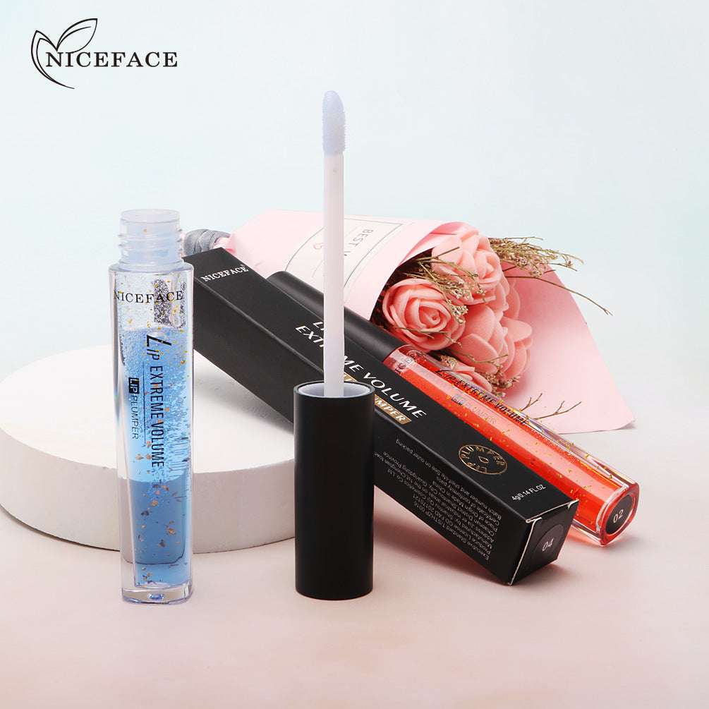 NICEFACE Gold Foil Lip Liquid Moisturizing And Lightening Lip Lines Wiping Out Beautiful Lip Artifact Lip Oil - V.I.P Digital Presence