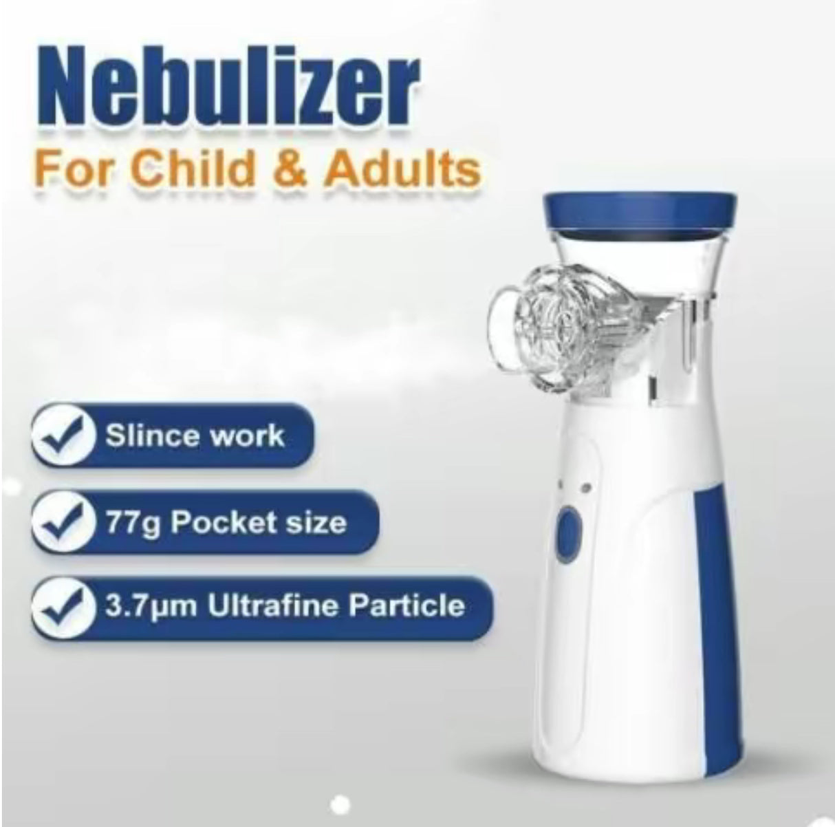 BreatheEase Ultrasonic Nebulizer