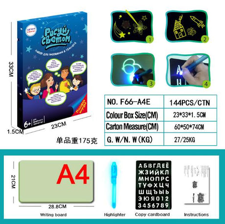 Draw With Light Fun  Glowing Paint Glow Light Tablet Draw With Light Fun And Developing Toy - V.I.P Digital Presence
