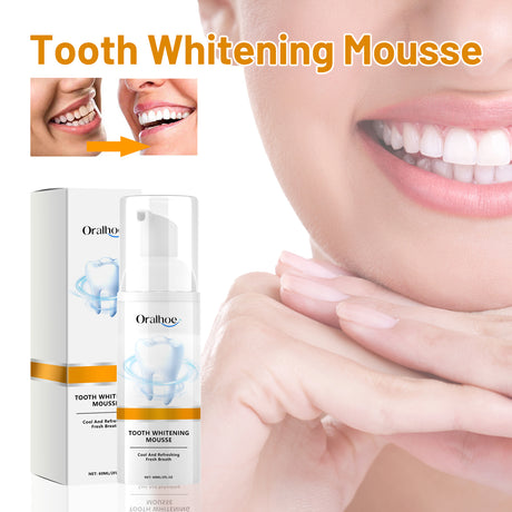 Tooth Whitening Mousse, Clean Teeth Whitening Teeth Care Gums Fresh Oral Care - V.I.P Digital Presence
