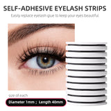 10 Packs Of Self-Adhesive Eyelash Strips Waterproof And Sweat-Proof With Transparent Self-Adhesive Jelly Strips For Any Eyelashes - V.I.P Digital Presence