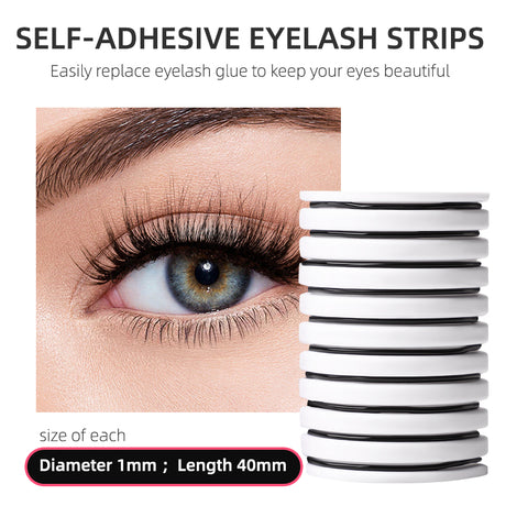 10 Packs Of Self-Adhesive Eyelash Strips Waterproof And Sweat-Proof With Transparent Self-Adhesive Jelly Strips For Any Eyelashes - V.I.P Digital Presence