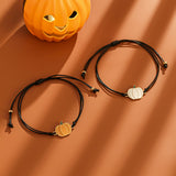 Ghost Festival Ghost Skin Wax Wire Bracelet Black Wind Bat Alloy Bracelet Set - V.I.P Digital Presence