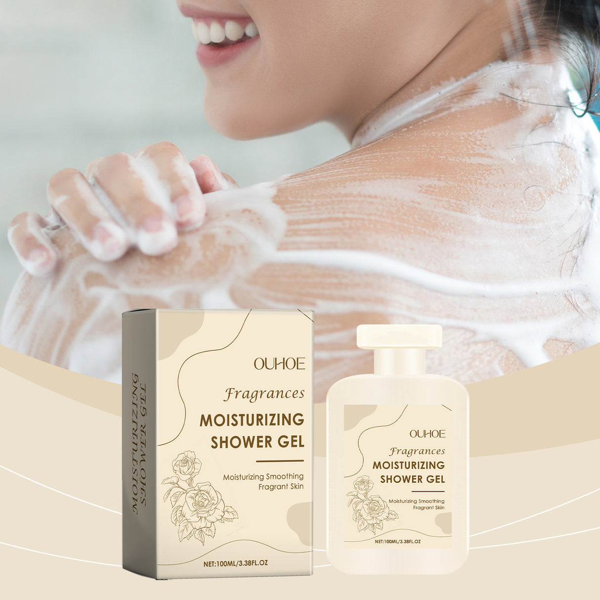 Perfume Moisturizing Shower Gel, Body Bath Clean Lasting Fragrance Moisturizing Moisture Refreshing And Not Tight