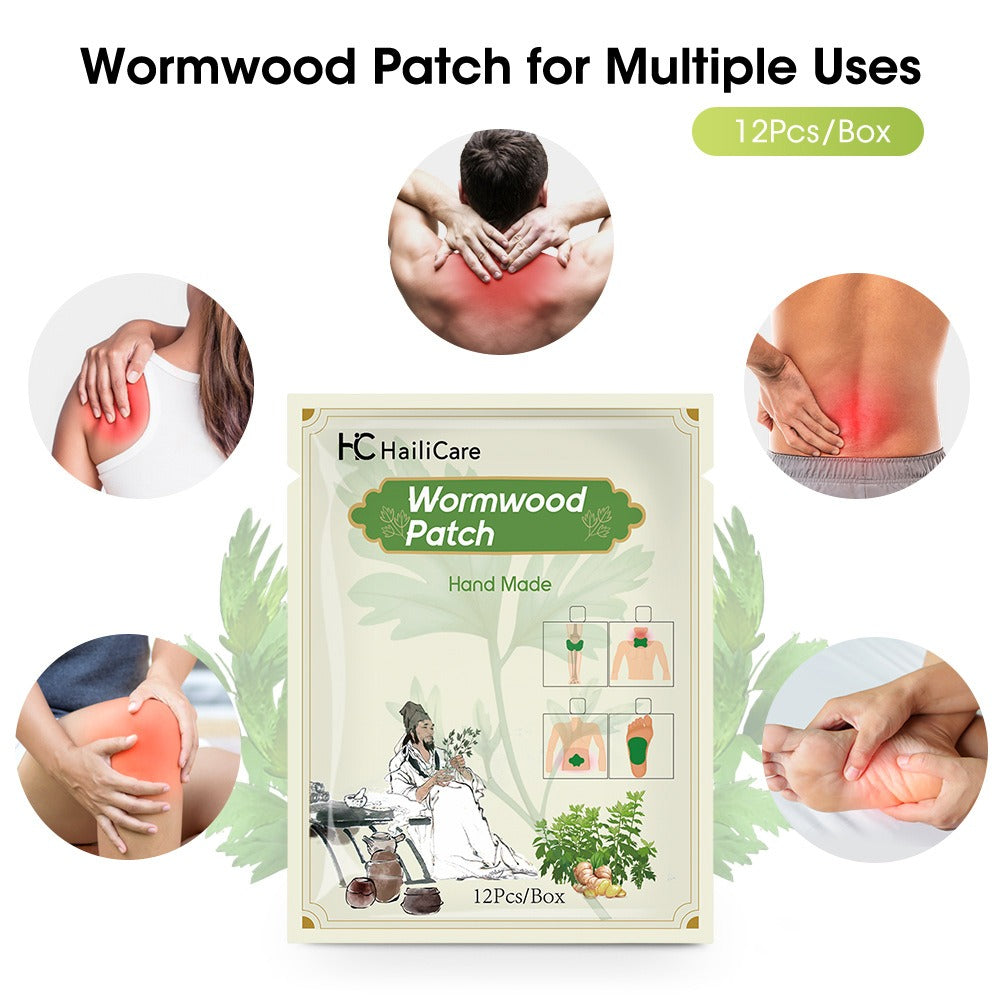 12pieces/Bag Foot Neck Knee Waist Massage Stickers Wormwood Natural Plant Self-heating Relief Joint Ache Pain Cinnamon Ginger - V.I.P Digital Presence