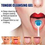 Tongue Coating Cleansing Gel, Tongue Coating Cleansing Oral Care Removes Bad Breath And Freshens Breath Gel With Brush - V.I.P Digital Presence