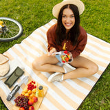 7-in-1 multifunctional stainless steel foldable outdoor camp tableware: fork, spoon, knife. Survival tools for picnic, camping.