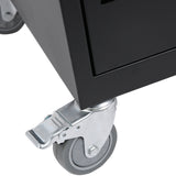 Mobile Charging Cart and Cabinet for Tablets Laptops 30-Device With Combination Lock--Black - V.I.P Digital Presence