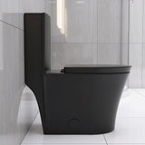 Matte Black Elongated One Piece Toilet Dual Flush 1.1/1.6 GPF Water Saving Map 1000g,Matte Black - V.I.P Digital Presence
