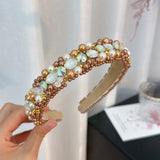 Fashionable and versatile handmade beaded crystal pearl hair accessories - V.I.P Digital Presence