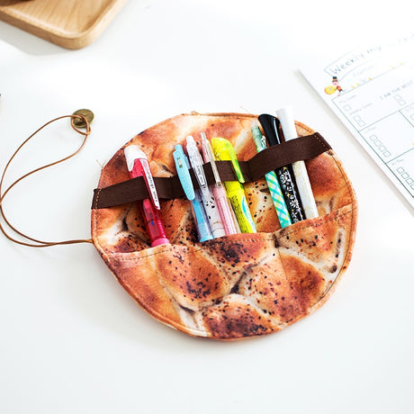 Stationery box fun pancake man student personality pencil case simulation pencil storage box - V.I.P Digital Presence