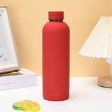350/500/750ML Double-Wall Stainless Steel Leak-proof Thermal Vacuum Flask Insulated Water Bottle Sports Coffee Straight Body - V.I.P Digital Presence