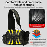 Men's Fishing Backpack: Equipped with bait box, equipment storage bag, pole holder, sling & shoulder bag design. - V.I.P Digital Presence