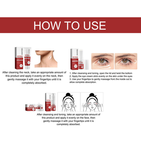 Retinol Series, Lift And Tighten The Skin, Reduce Fine Lines, Eye Lines Repair Facial Skin - V.I.P Digital Presence