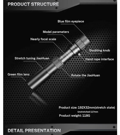 10-30×25 Zoom HD Portable Strong Binoculars Long Range Professional Spyglass Monocular Telescope Low Night Vision for Hunting - V.I.P Digital Presence