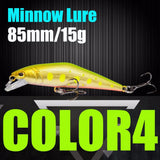 AFISHLURE Fishing Lure Wobblers Trout  85mm/15g Minnow  Hard Baits Iscas Artificial Pesca Leurre