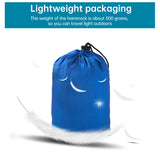 Light double nylon camping hammock with straps. Great for trips, beach, yard & garden. - V.I.P Digital Presence