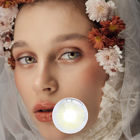 1Pcs FDA Certificate Eyes Beautiful Pupil Colorful Girl Cosplay Contact Lenses Gray - V.I.P Digital Presence