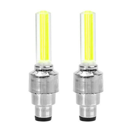 FORAUTO 2PCS Car Wheel LED Light Motocycle Bike Light Tire Valve Cap Decorative Lantern Tire Valve Cap Flash Spoke Neon Lamp - V.I.P Digital Presence
