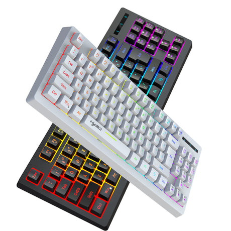 87 key wireless 2.4G film keyboard RGB backlit wireless keyboard - V.I.P Digital Presence