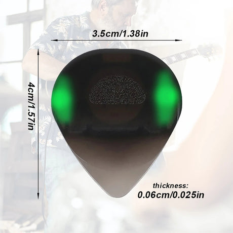Guitar Touch Luminous Pick with High-Sensitivity LED Light Stringed Instrument Plectrum Non-Slip for Bass Electric Guitarists - V.I.P Digital Presence