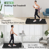 New 8.10 Walking Pad Under Home Desktop Treadmill -2.5HP Walking Treadmill 0.6-4MPH 300LBS Capacity Remote Control Battery - V.I.P Digital Presence