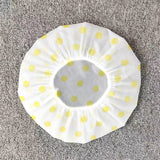 Thickened Shower Cap Wholesale Non-disposable Waterproof Polka Dot PVC Adult Bath Cap PE Oil-proof - V.I.P Digital Presence