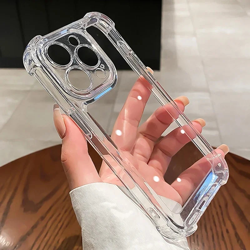 Shockproof Phone Case for iPhone 11 12 13 14 15 Pro Max Plus X XS XR Transparent Acrylic - V.I.P Digital Presence