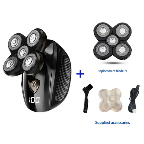 Multifunctional Grooming kit Electric Shaver Wet Dry For Men Electric Razor Rechargeable Bald Head Shaving Machine Beard Trimmer - V.I.P Digital Presence