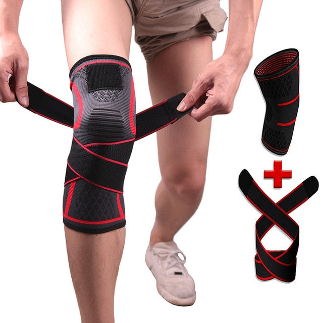 1PC New Band Removable Pressurized Knee Pads Braces Knee Support Crossfit Fitness Running Sports Knee Protector Knee Sleeve - V.I.P Digital Presence