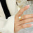 Vintage white seashell charming ring index finger ring accessory - V.I.P Digital Presence